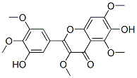 6-Hydroxy-2-(3-hydroxy-4,5-dimethoxyphenyl)-3,5,7-trimethoxy-4H-1-benzopyran-4-one 结构式