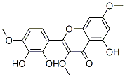 2-(2,3-Dihydroxy-4-methoxyphenyl)-5-hydroxy-3,7-dimethoxy-4H-1-benzopyran-4-one Struktur
