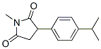 1-methyl-3-(4-(1-methylethyl)phenyl)-2,5-pyrrolidinedione 结构式