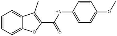 N-(p-Methoxyphenyl)-3-methyl-2-benzofurancarboxamide 结构式
