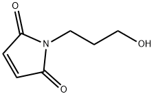 1-(3-羟基丙基)-2,5-二氢-1H-吡咯-2,5-二酮 结构式
