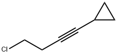 Cyclopropane, (4-chloro-1-butynyl)- (9CI) Structure