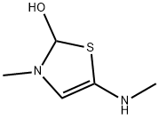 2-Thiazolol, 2,3-dihydro-3-methyl-5-(methylamino)- (9CI) 化学構造式