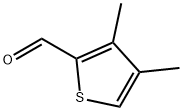 3,4-二甲基噻吩-2-甲醛 结构式