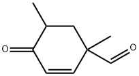 2-Cyclohexene-1-carboxaldehyde, 1,5-dimethyl-4-oxo- (9CI),343270-49-5,结构式