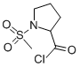 2-Pyrrolidinecarbonyl chloride, 1-(methylsulfonyl)- (9CI) Structure