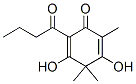 3,5-Dihydroxy-2,4,4-trimethyl-6-butanoyl-2,5-cyclohexadien-1-one 结构式