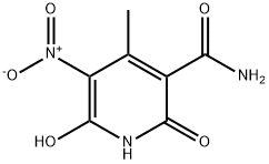 3-Pyridinecarboxamide, 1,2-dihydro-6-hydroxy-4-methyl-5-nitro-2-oxo- (9CI) 化学構造式