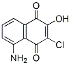 1,4-Naphthalenedione,  5-amino-3-chloro-2-hydroxy- 结构式