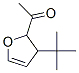 Ethanone, 1-[3-(1,1-dimethylethyl)-2,3-dihydro-2-furanyl]- (9CI) Structure