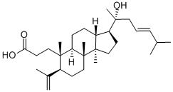 20-ヒドロキシ-3,4-セコ-5α-ダンマラ-4(28),24-ジエン-3-酸 化学構造式