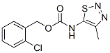 Carbamic acid, (4-methyl-1,2,3-thiadiazol-5-yl)-, (2-chlorophenyl)methyl ester (9CI) Structure