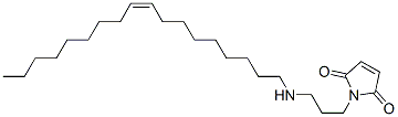 1-[3-[(Z)-9-オクタデセニルアミノ]プロピル]-1H-ピロール-2,5-ジオン 化学構造式