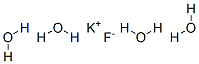 Potassium fluoride tetrahydrate 化学構造式