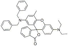 2'-(dibenzylamino)-6'-(diethylamino)-4'-methylspiro[isobenzofuran-1(3H),9'-[9H]xanthene]-3-one|