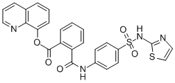 8-quinolyl 2-[[[4-[(thiazole-2-ylamino)sulphonyl]phenyl]amino]carbonyl]benzoate|