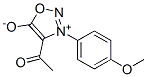 3-(4-Methoxyphenyl)-4-acetyl-1,2,3-oxadiazole-3-ium-5-olate,34356-36-0,结构式