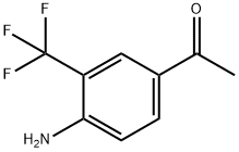 4'-氨基-3'-三氟甲基苯乙酮 结构式
