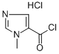 1-Methyl-1H-imidazole-5-carbonyl chloride hydrochloride Struktur