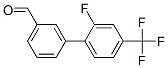 3-(2-Fluoro-4-(trifluoromethyl)phenyl)benzaldehyde 结构式