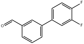 3',4'-DIFLUOROBIPHENYL-3-CARBALDEHYDE 化学構造式