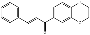 (E)-1-(2,3-DIHYDROBENZO[B][1,4]DIOXIN-6-YL)-3-PHENYLPROP-2-EN-1-ONE, 343609-17-6, 结构式