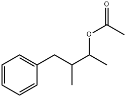 α,β-ジメチルベンゼン-1-プロパノールアセタート 化学構造式