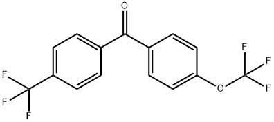 (4-TRIFLUOROMETHOXY-PHENYL)-(4-TRIFLUOROMETHYL-PHENYL)-METHANONE Struktur