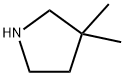 3,3-二甲基吡咯盐酸盐,3437-30-7,结构式
