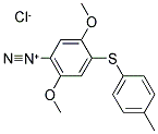 P-DIAZO(4'-TOLYL)MERCAPTO-2,5-DIMETHOXY BENZENE ZINC CHLORIDE SALT 化学構造式