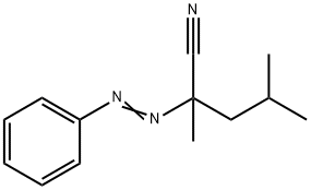 2,4-dimethyl-2-(phenylazo)valeronitrile Struktur