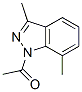 1H-인다졸,1-아세틸-3,7-디메틸-(9CI)
