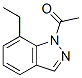 1H-Indazole,  1-acetyl-7-ethyl-  (9CI),343773-69-3,结构式