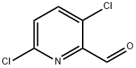 2,5-ジクロロピリジン-6-カルボキシアルデヒド 化学構造式