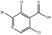 2-BROMO-3,5-DICHLOROISONICOTINIC ACID Structure