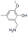 Phenol, 2-(aminomethyl)-6-methoxy-4-methyl- (9CI) Structure