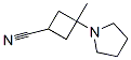 Cyclobutanecarbonitrile, 3-methyl-3-(1-pyrrolidinyl)- (9CI) Structure