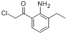 Ethanone, 1-(2-amino-3-ethylphenyl)-2-chloro- (9CI) 化学構造式