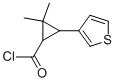 Cyclopropanecarbonyl chloride, 2,2-dimethyl-3-(3-thienyl)- (9CI),343856-88-2,结构式