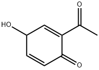 2,5-Cyclohexadien-1-one, 2-acetyl-4-hydroxy- (9CI) 结构式
