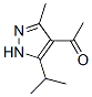 Ethanone, 1-[3-methyl-5-(1-methylethyl)-1H-pyrazol-4-yl]- (9CI) 化学構造式