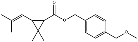 4-甲氧甲基苄基菊酸酯,34388-29-9,结构式
