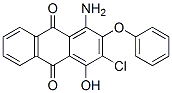 1-amino-3-chloro-4-hydroxy-2-phenoxyanthraquinone,34391-96-3,结构式