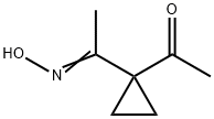 Ethanone, 1-(1-acetylcyclopropyl)-, 1-oxime (9CI) Struktur