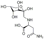 N-(1-脱氧-D-果糖-1-基)-L-天冬酰胺,34393-27-6,结构式