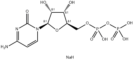 胞苷5-双磷酸自由酸的3钠盐,34393-59-4,结构式