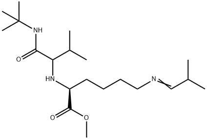 343930-23-4 L-Lysine, N2-[1-[[(1,1-dimethylethyl)amino]carbonyl]-2-methylpropyl]-N6-(2-methylpropylidene)-, methyl ester (9CI)