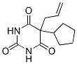 5-Cyclopentyl-5-(2-propenyl)barbituric acid Struktur