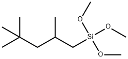 トリメトキシ(2,4,4-トリメチルペンチル)シラン 化学構造式