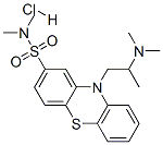 10-[2-(dimethylamino)propyl]-N,N-dimethyl-10H-phenothiazine-2-sulphonamide monohydrochloride  Struktur